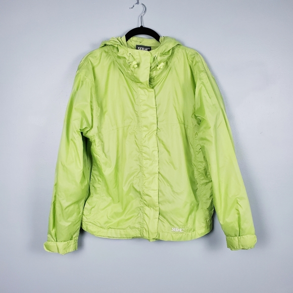 Vintage 90s Serac hooded windbreaker Size Large - Picture 1 of 10